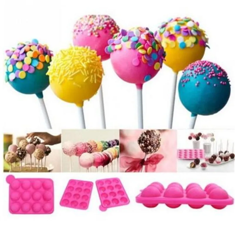 1 шт. силиконовая форма для выпечки капкейков шоколада мороженого|lollipop stick|cake pop