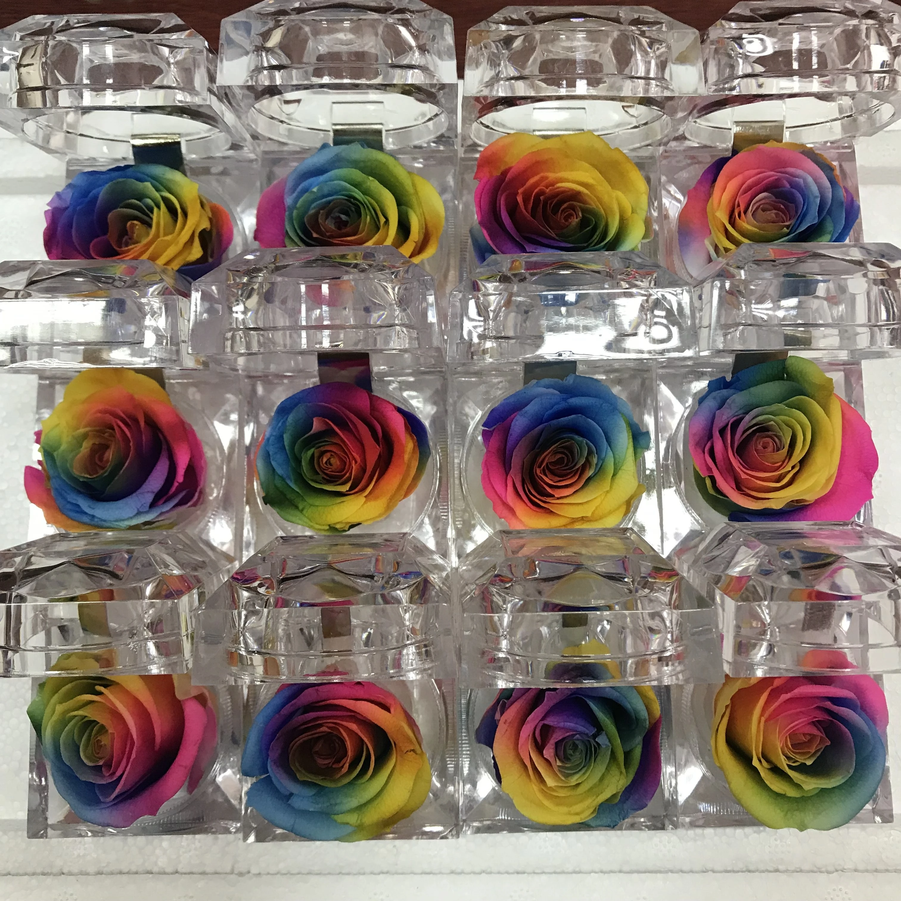 Preserved rose eternal flower ring box colorful roses Key chain Valentine's Day gift natural real.Christmas | Дом и сад