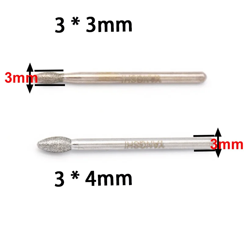 10pcs 3m 4mm Grinding Head Emery Boron Nitride Rod 3.0mm | Инструменты