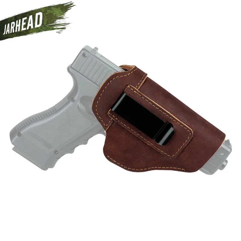 Кобура для пистолета из скрытой воловьей кожи Glock 17 19 26 43 P220 P226 SP2022 P229 P239 P250 Beretta 92