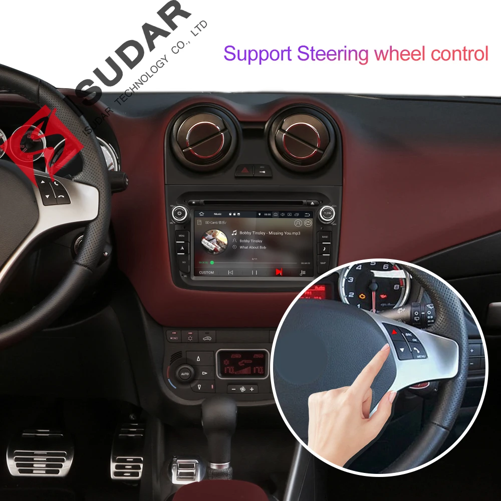 Isudar 2 Din Авто Радио Android 9 для Alfa Romeo Mito 2008 quad core ram 2G Автомобильный мультимедийный