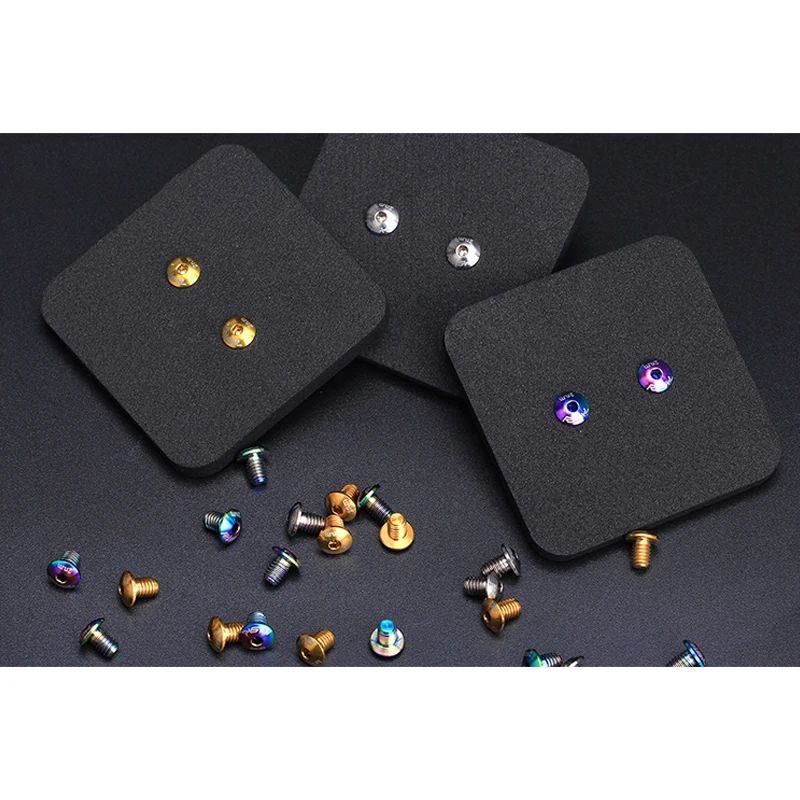 Риск 2 шт. дорожный тормозной суппорт для велосипеда винт из титанового сплава 3