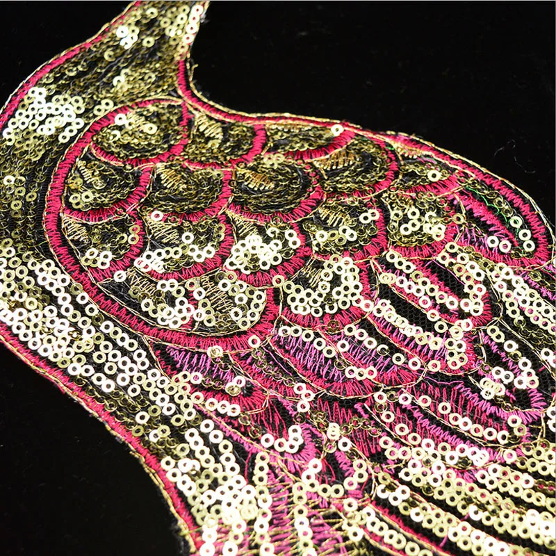 1 шт. золотые патчи с павлиньим принтом одежда швейная ткань для женщин платья