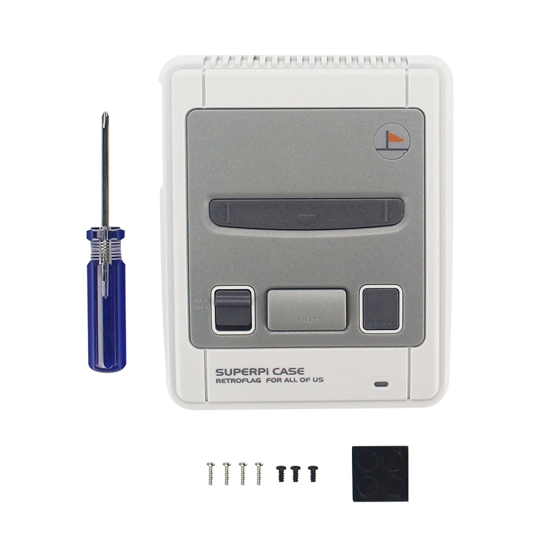 Retroflag SUPERPI CASE-J Raspberry Pi 3 Model B+/B NESPI ABS коробка для RetroPie 32 Гб SD карты геймпады адаптер питания