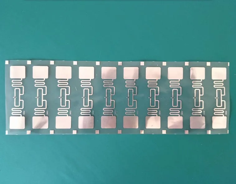 UHF наклейки этикетка AZ 9662 860 960 МГц RFID клейкий тег ISO 18000 6C Alien H3 чип инкрустация 73*23