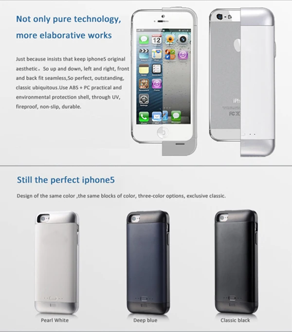New! 2000mAh external power bank for iphone 5 | Мобильные телефоны и аксессуары