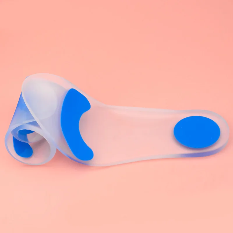 Полностью прозрачные силиконовые стельки уход за ногами Подошвенный Фасциит с