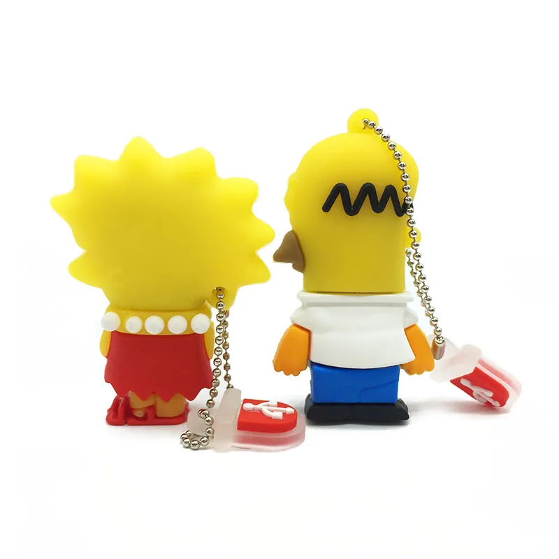 Usb флеш-накопитель memoryusb 2,0 16 ГБ 4 ГБ 8 ГБ 16 ГБ 32 ГБ 64 Гб Память usb мультфильм Симпсоны флешки 64 Гб флешка на заказ