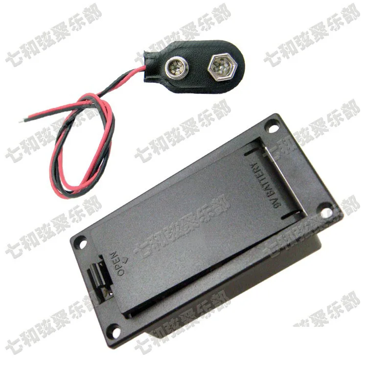 Набор 9 V Батарея коробка/держатель/Чехол Крышка отсека с Вольт скоба для