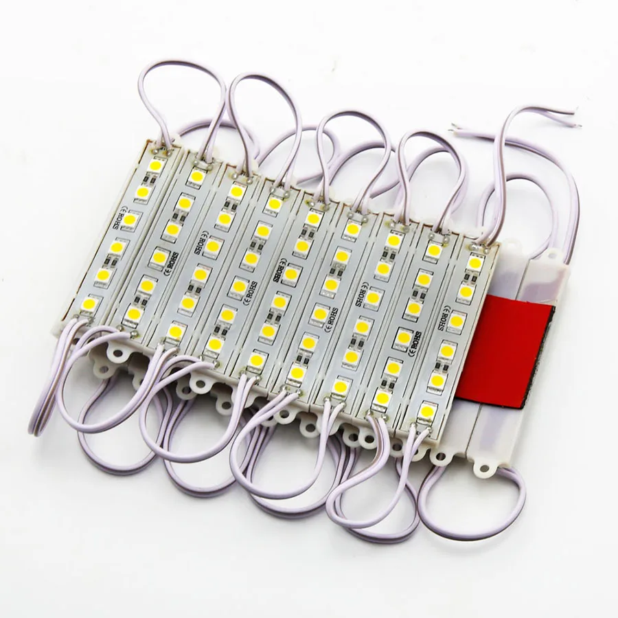 

20-100PCS SMD 5054 LED Module Light 6LED DC12V IP65 Waterproof LED Advertising Letter Backlight Module Lamp White/Red/Green/Blue