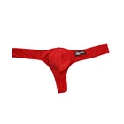 Суперсексуальное Мужское нижнее белье, горячая Распродажа, дышащее нижнее белье, однотонное бикини с Т-образным вырезом, тонкие стринги, нижнее белье, трусы