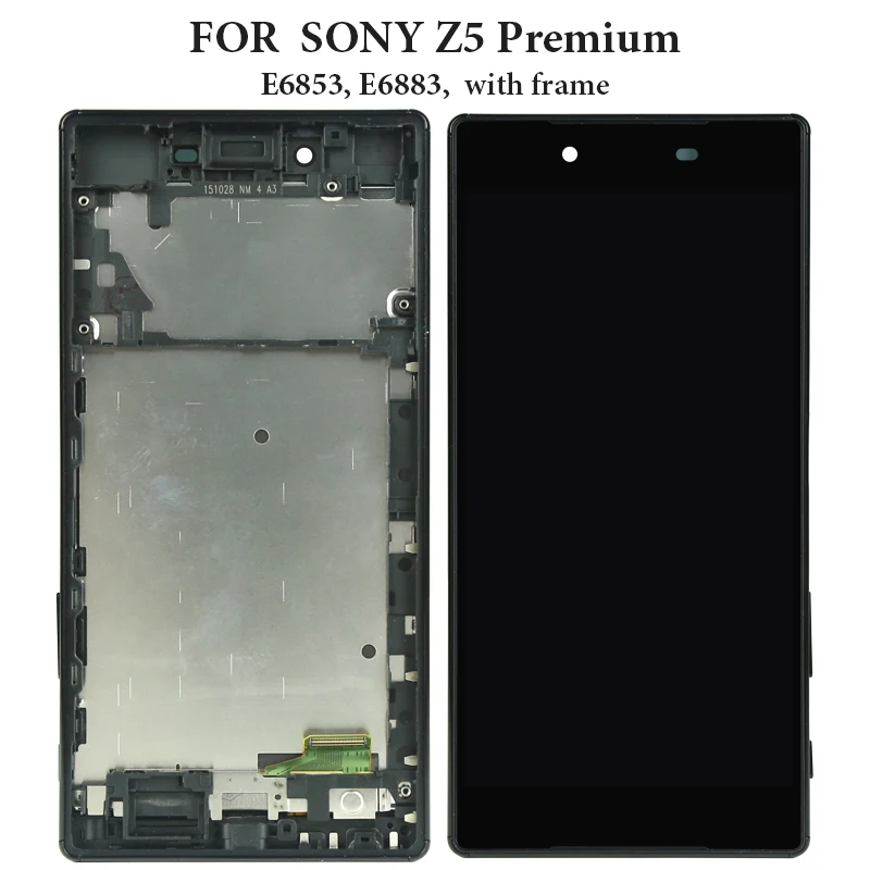 Для Sony Xperia Z5 Премиум ЖК дисплей с сенсорным экраном и сменной рамкой для Plus LCD E6853