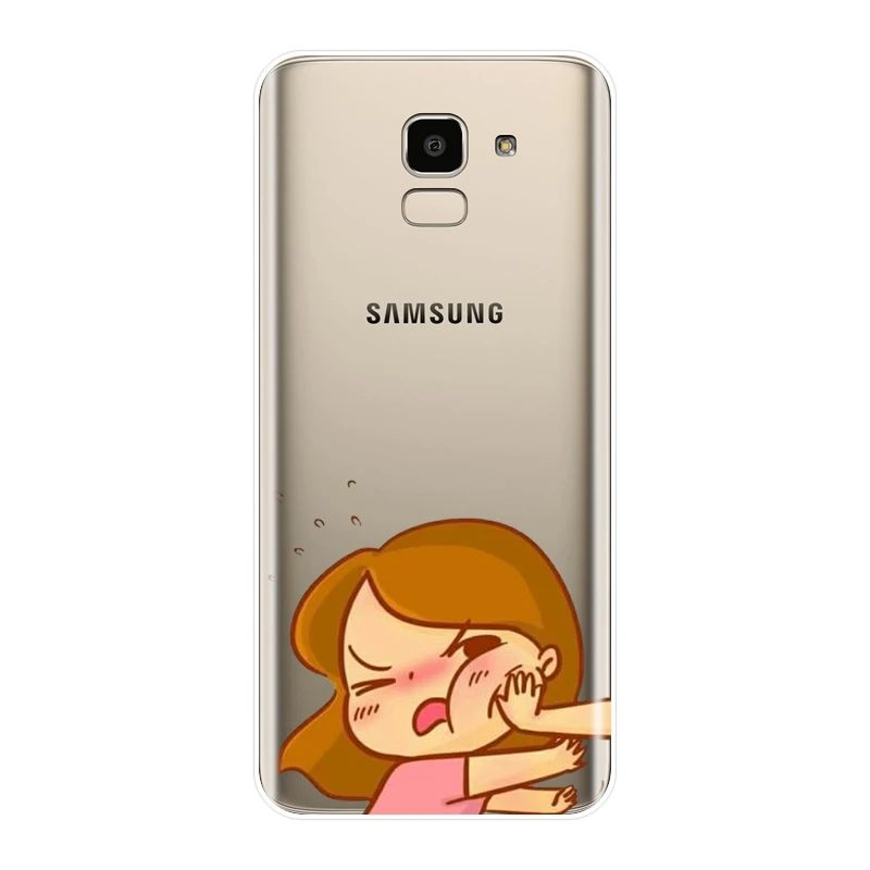 Силиконовый чехол для телефона Samsung Galaxy J4 J6 J8 Plus J2 J5 J7 Prime J3 2015 2016 2017 милый мягкий