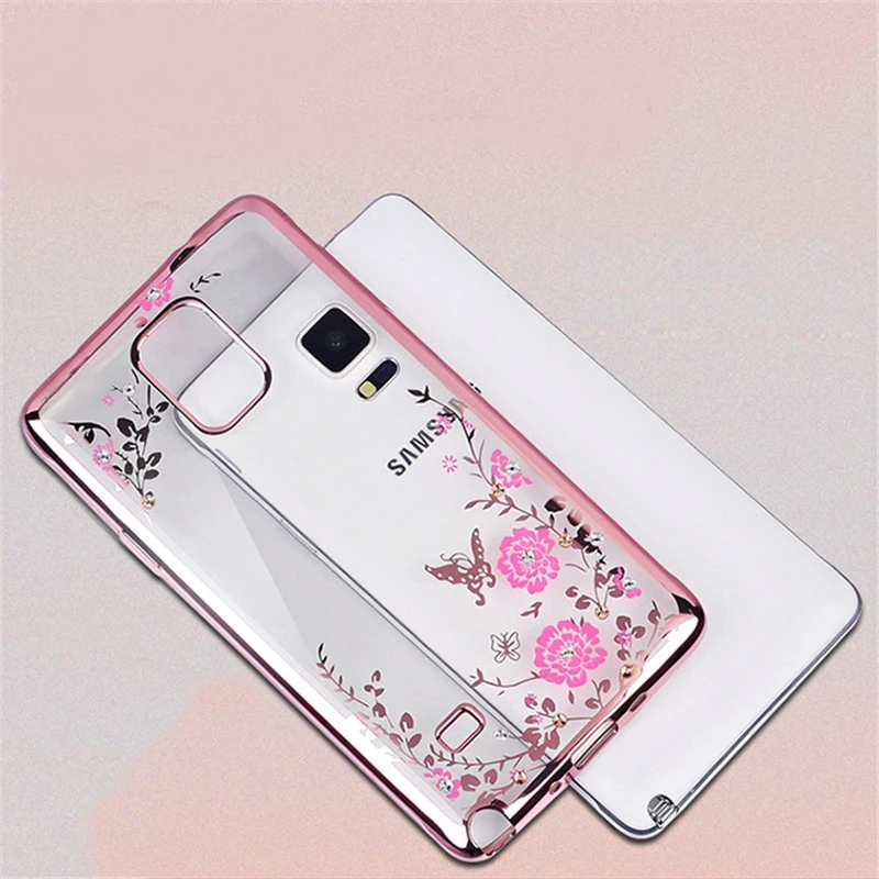 KaiNuEn etui coque cover case For Samsung Galaxy Note 4 Note4 transparent phone cases back Soft 3d silicone silicon | Мобильные