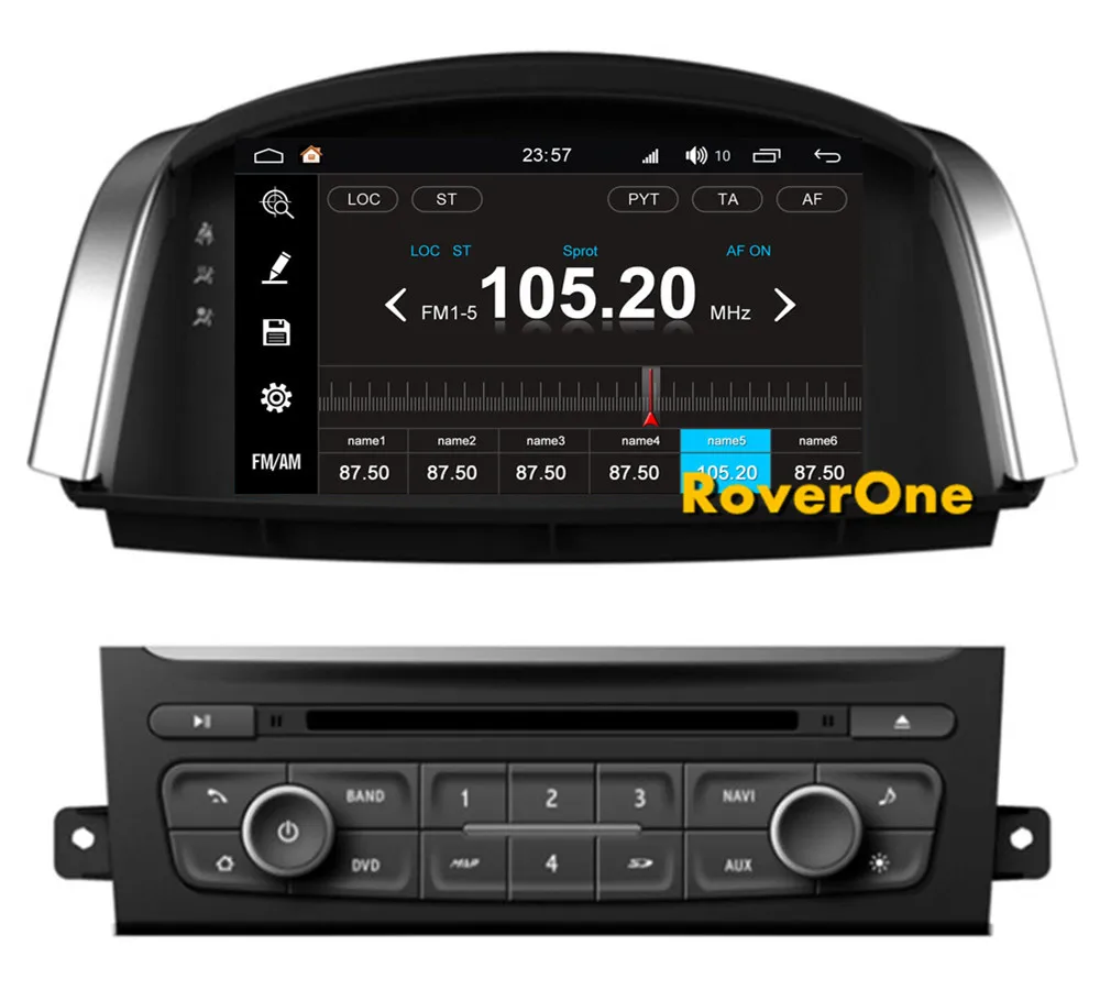 RoverOne Android 8,0 Автомобильная Мультимедийная система для Renault Koleos Радио Стерео DVD gps навигация медиа музыкальный плеер PhoneLink