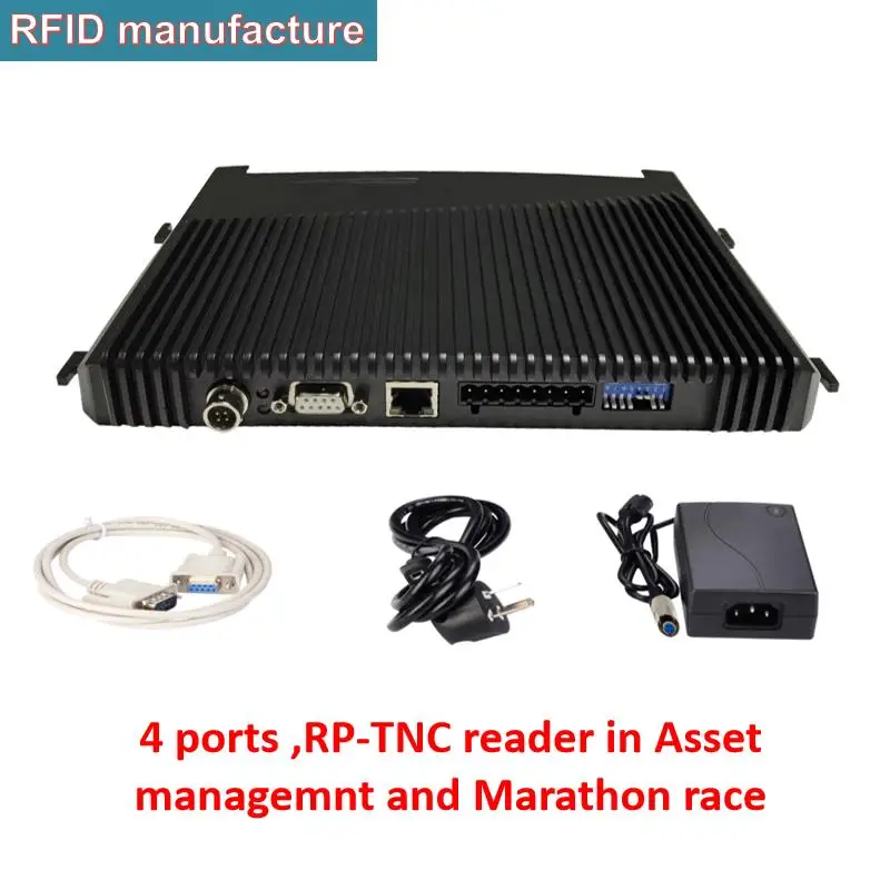 4 порта UHF RFID reader impinj r2000 TCP/IP 902 928 МГц для боковой панели 9 2 дБи антенны круглый