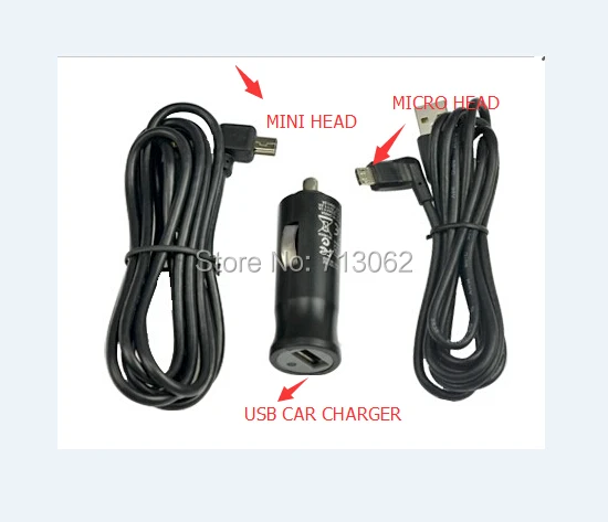 Автомобильное зарядное устройство и кабель передачи данных Micro или Mini USB для Tomtom GO