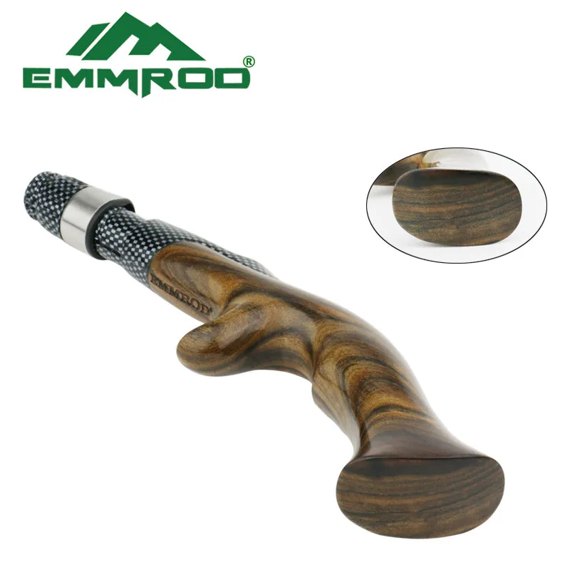 EMMROD нержавеющая сталь приманка литье удочка эбеновая ручка портативная