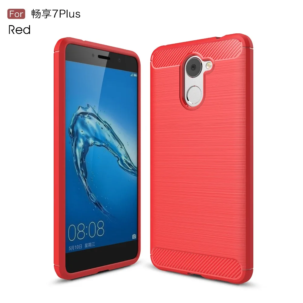 Тонкий защитный чехол для Huawei Y7 Prime Enjoy 7 Plus TRT-TL00 AL00 противоударный кожаный