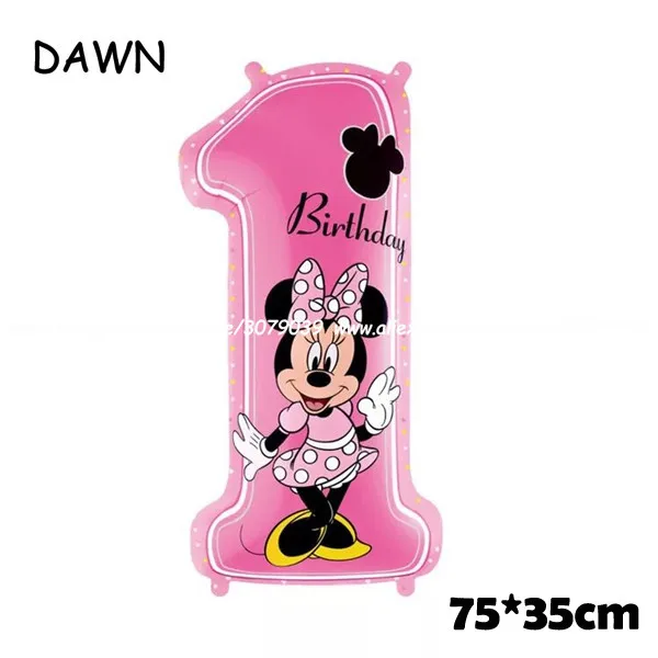 minnie number 112 см гигантский Микки Минни Маус мультяшный воздушный шар из фольги на день рождения воздушный шар детские украшения на день рождения классические игрушки подарок - Цвет: minnie number