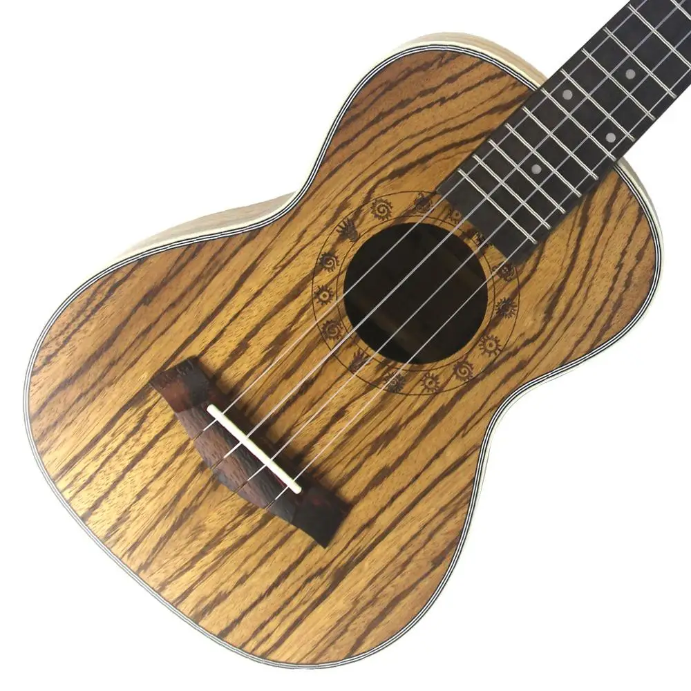 FLEOR Гавайские гитары укулеле 2" концертный zebravwood 4 струны Гавайская гитара укулеле розовое дерево гриф