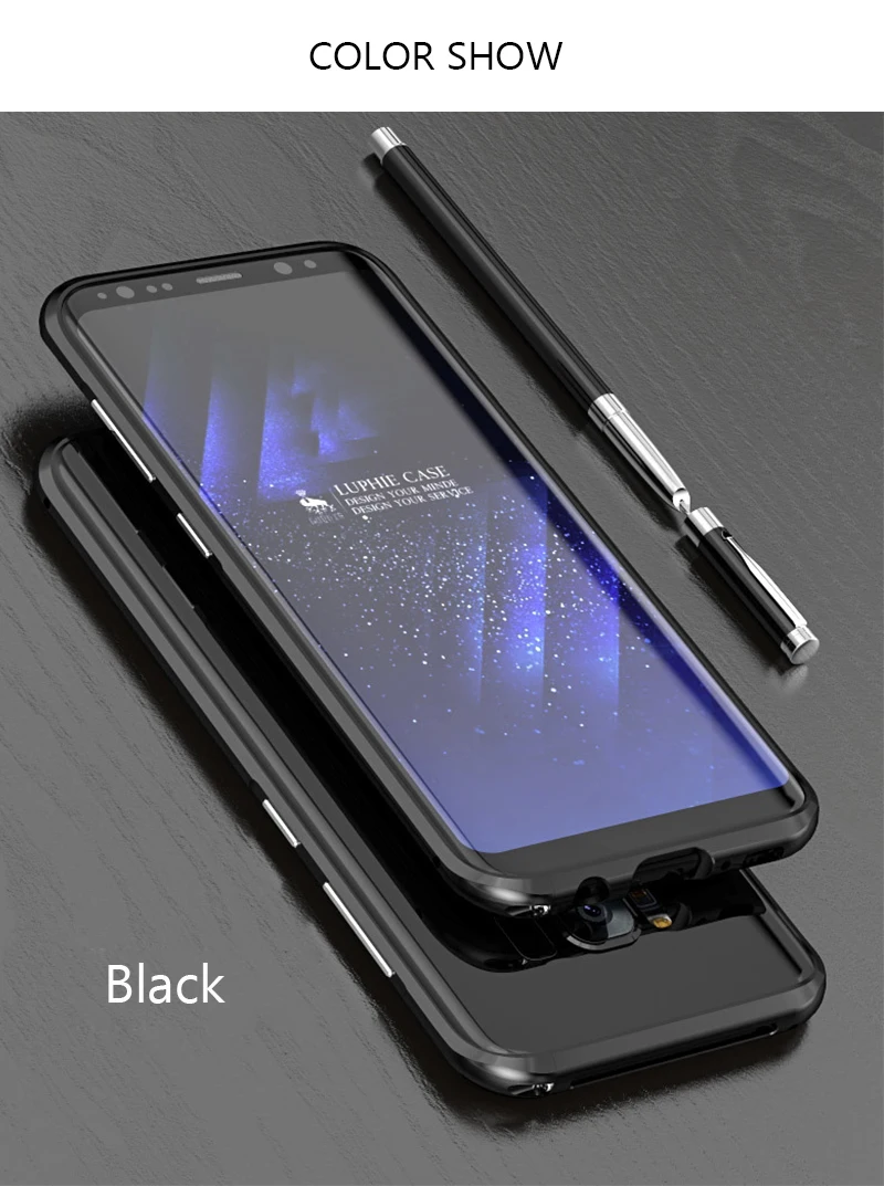 S8+ Luphie классный дизайнерский чехол-бампер противоударный корпус для samsung Galaxy S8 plus S8plus чехол для телефона металлический чехол с лезвием