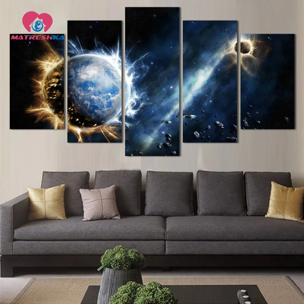 Алмазная вышивка пейзаж Вселенная мозаика полная сборка рукоделие Стразы шитье