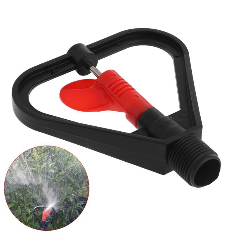 

6pcs Plastic Automatic Irrigation Sprayer 1/2" Garden Micro Irrigation Sprinkler Greenhouse Rotating Nozzle