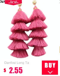 Danfosi Brand Semicircle Style Metal Long Earrings For Women Big Jewelry Gold-Color Ball Stud Earrings Punk Pendientes
