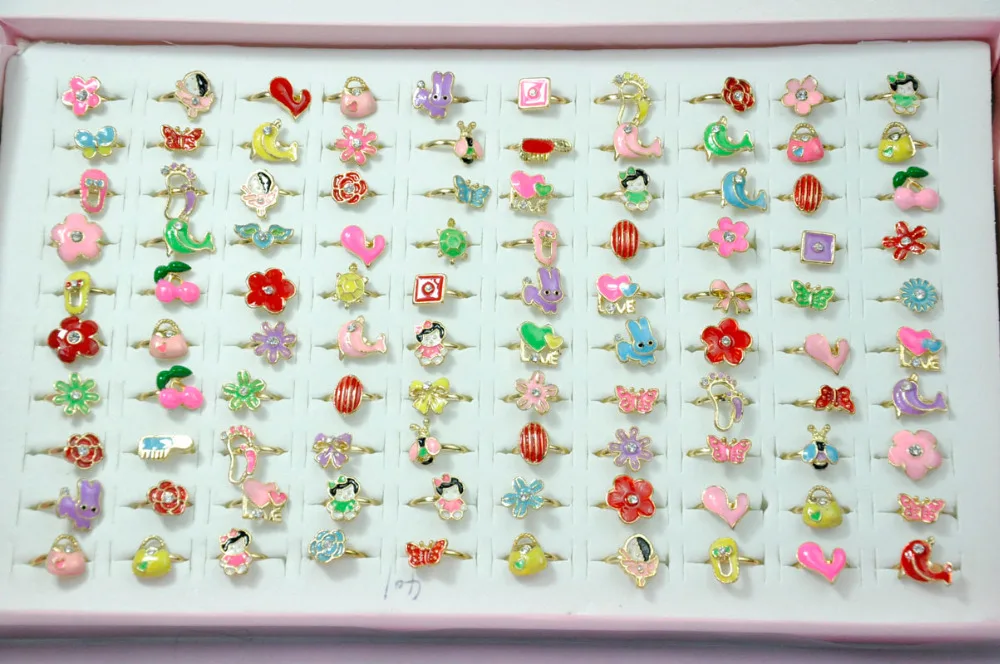 100 шт. EcooLin ювелирные изделия мультфильм милый аниме ребенок золото платедд