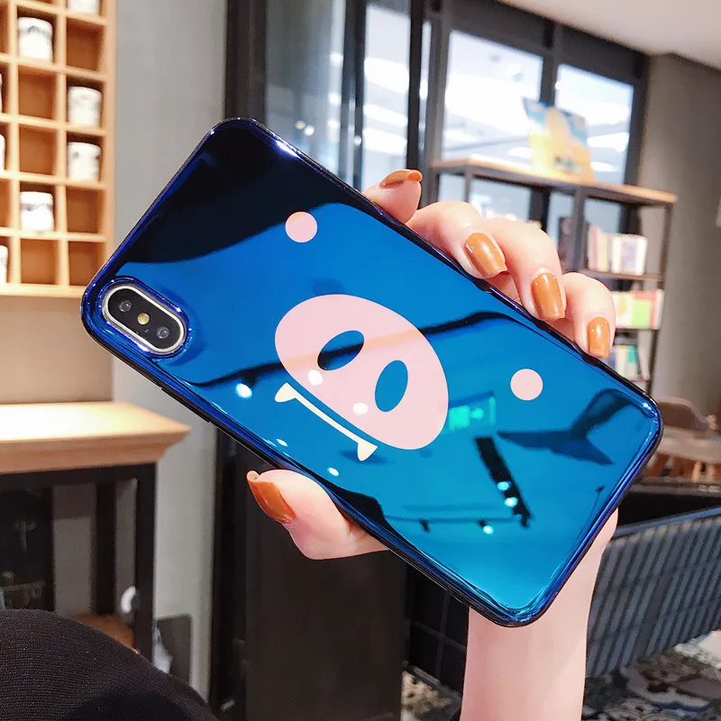 Чехол для iPhone X XR Max Xs 6 6s 7 8 Plus цветной чехол из ТПУ пары милый мобильного телефона с