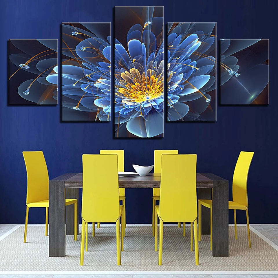 Абстрактные фото стены модульные фотографии для гостиной декоративные 5 Панель