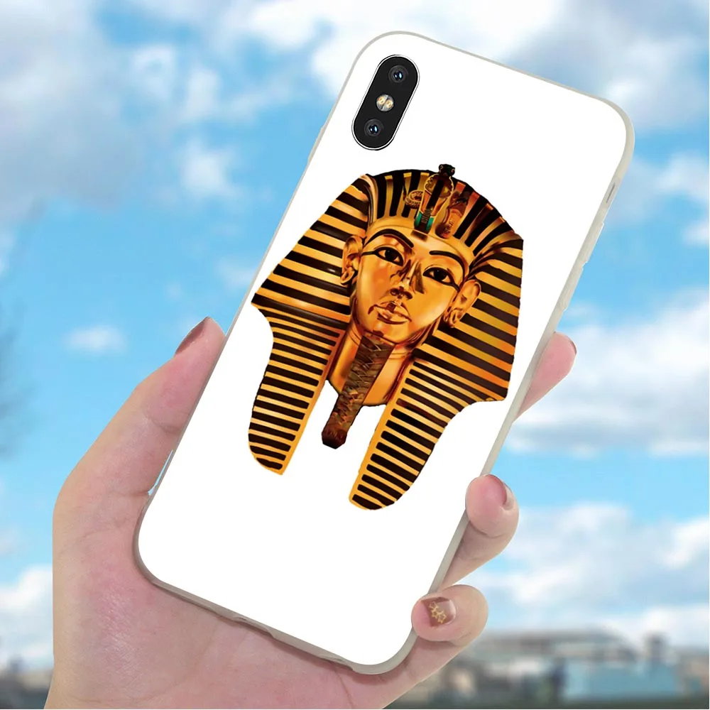 Мягкий чехол для телефона из ТПУ iPhone X Анубис Анкх Фараона 6 6S XR Xs Max 8 Plus 7 5S 5 SE