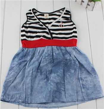 2015 новое летнее Хлопковое платье в британском стиле для маленьких девочек 1