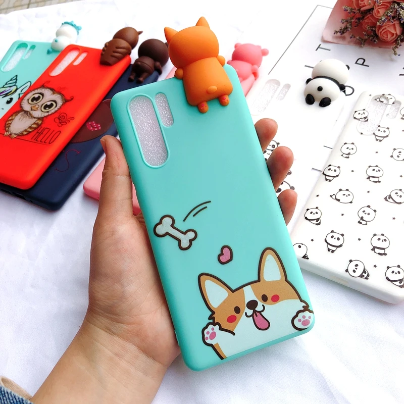 1 P30 Pro Чехол для Etui huawei P30 Pro Чехол 3D Kawaii панда Единорог силиконовый чехол для Funda huawei P30 Lite P30Pro чехол для телефона - Цвет: 1