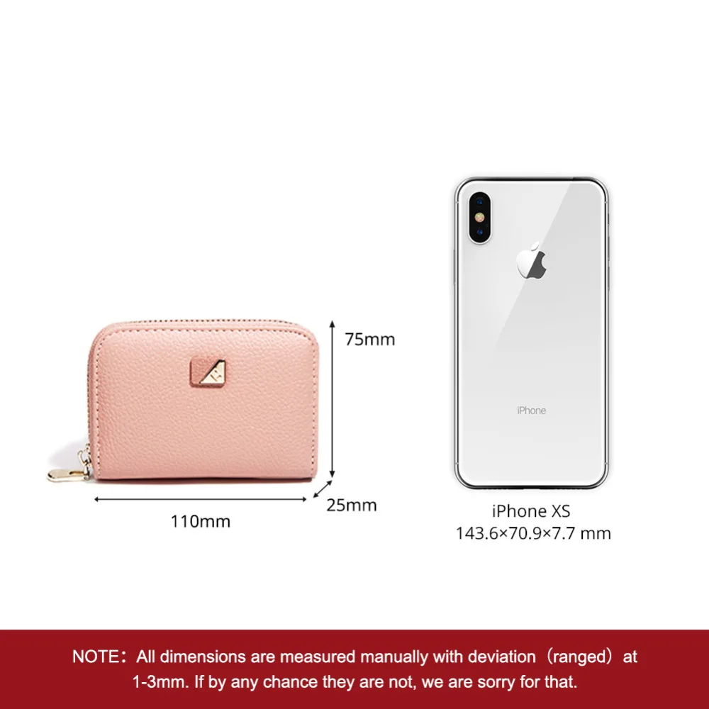 Женский короткий кошелек Cartera Mujer маленький мини на молнии с отделением для карт