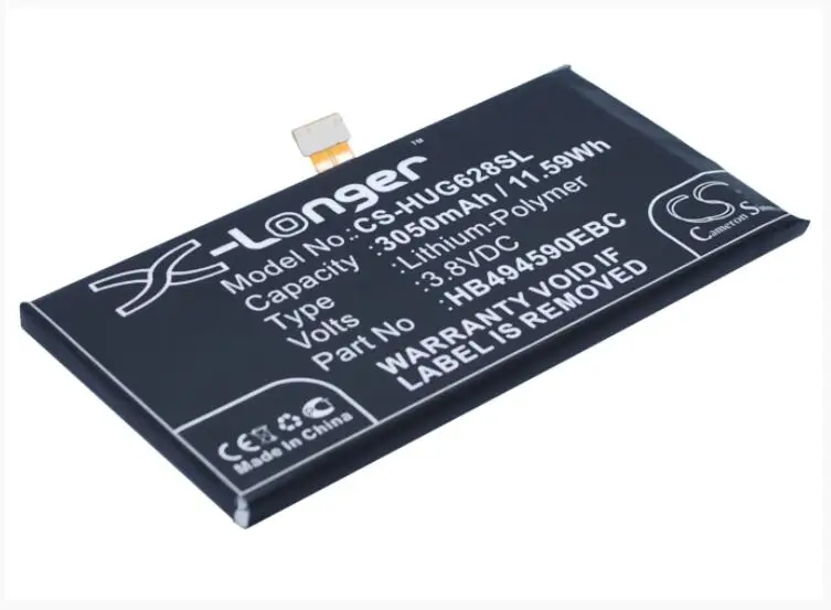 Cameron Sino 3050mAh battery for HUAWEI Ascend G628 Honor 7 PLK-UL00 HB494590EBC Mobile SmartPhone Battery | Мобильные телефоны и