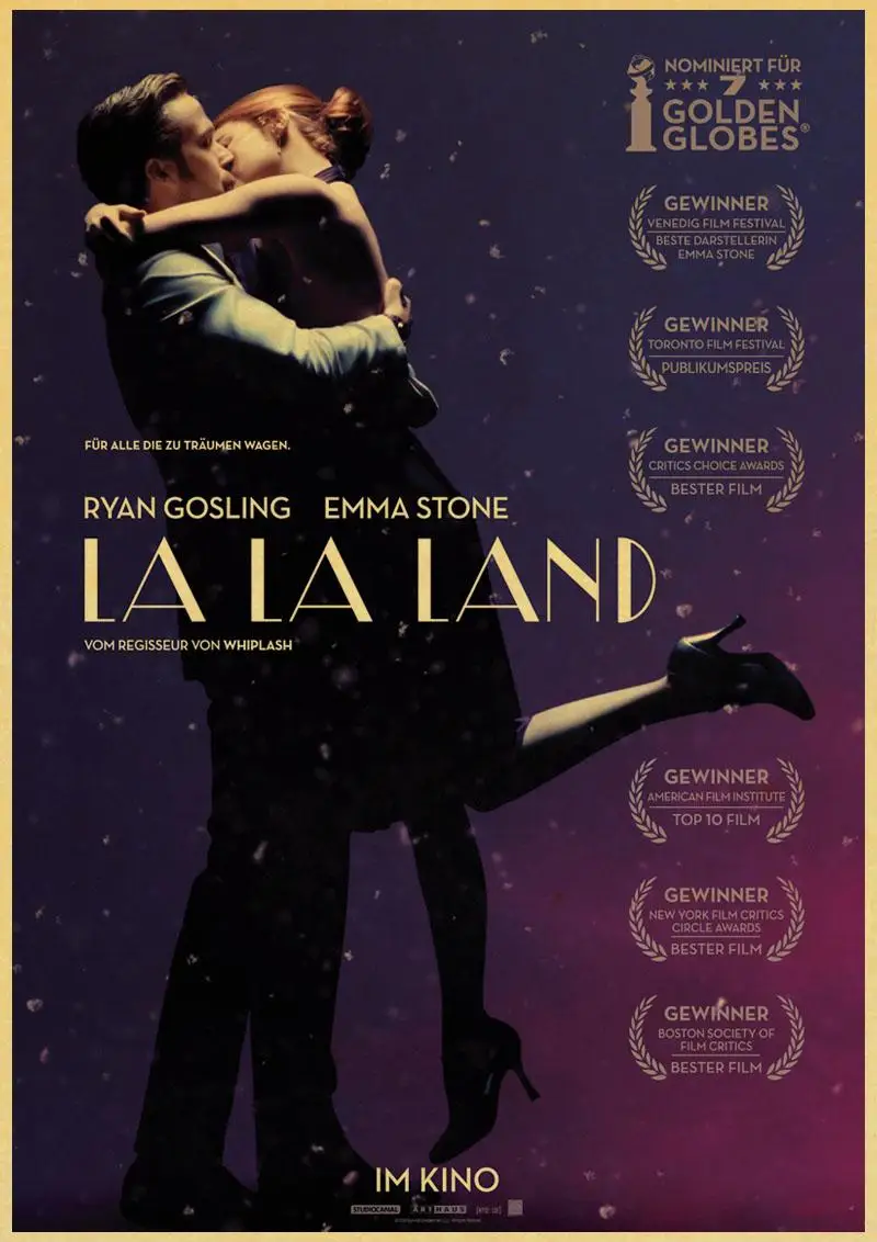 M039 La Land ретро постер винтажный постер настенное украшение художественная крафт-бумага настенные постеры кино украшение дома деко - Цвет: M039