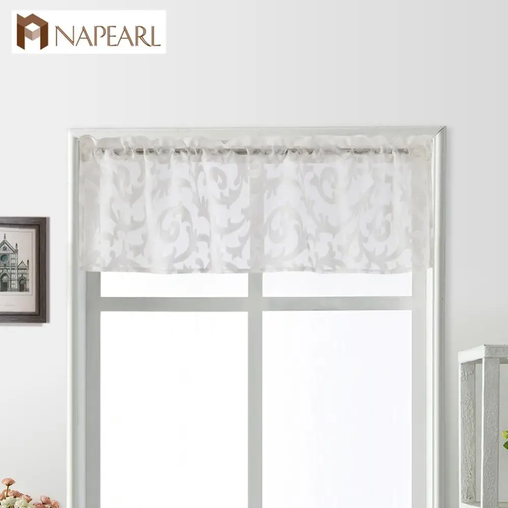 Короткие тюлевые шторы NAPEARL 1 шт. маленькие занавески в рустикальном стиле с