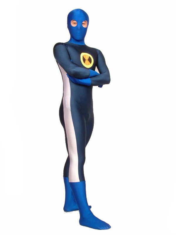 Лайкра спандекс Zentai Megaman EXE костюм для Хэллоуина и косплея полный костюм|costume