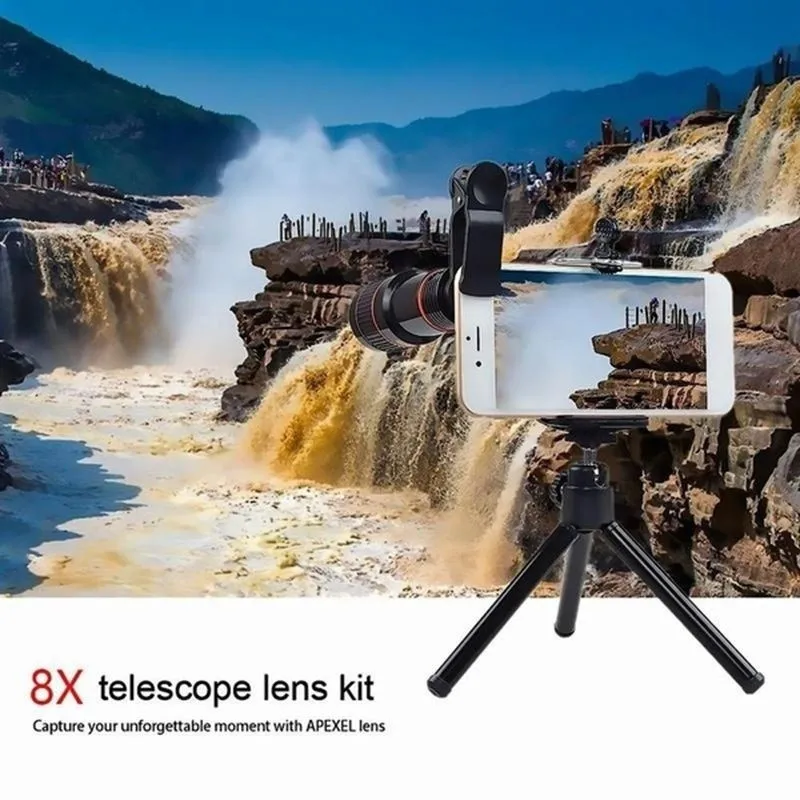 Универсальный комплект объективов для камеры телефона iPhone 7 XS Samsung Xiaomi Smartphone зум
