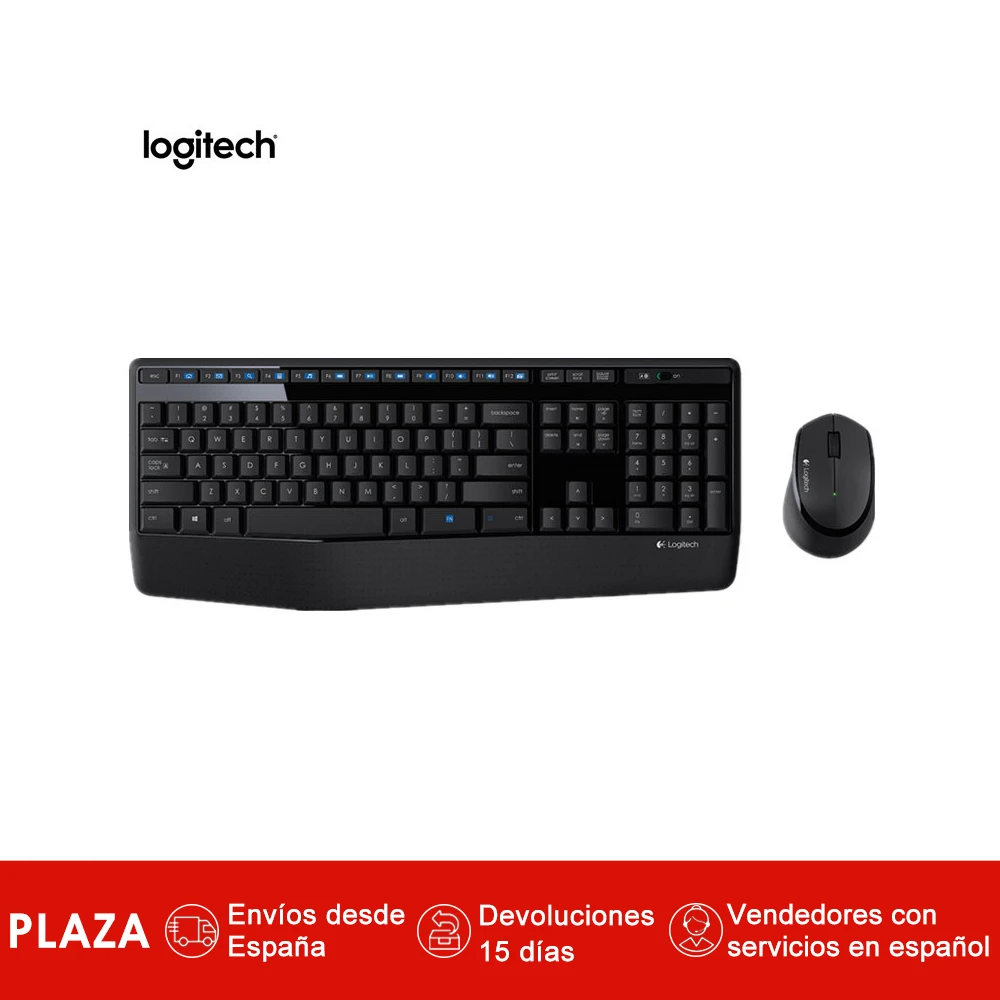 Logitech беспроводной комбо MK345 с teclado de tamano completo y diestro raton|Комплекты мышь плюс