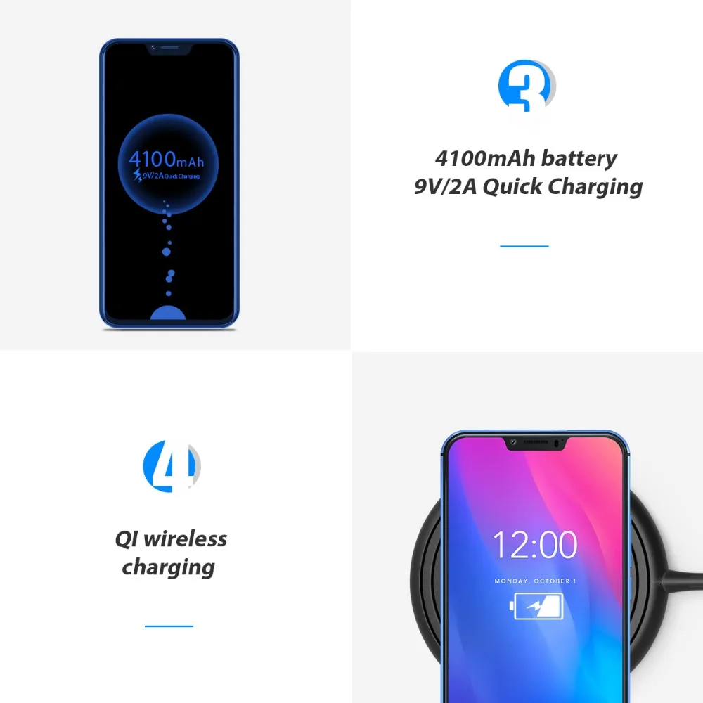 Vernee M8 Pro 6 2 ''notch Экран смартфон ГБ 64 Android 8 1 Octa core телефон 4100 мАч двойная камера AI