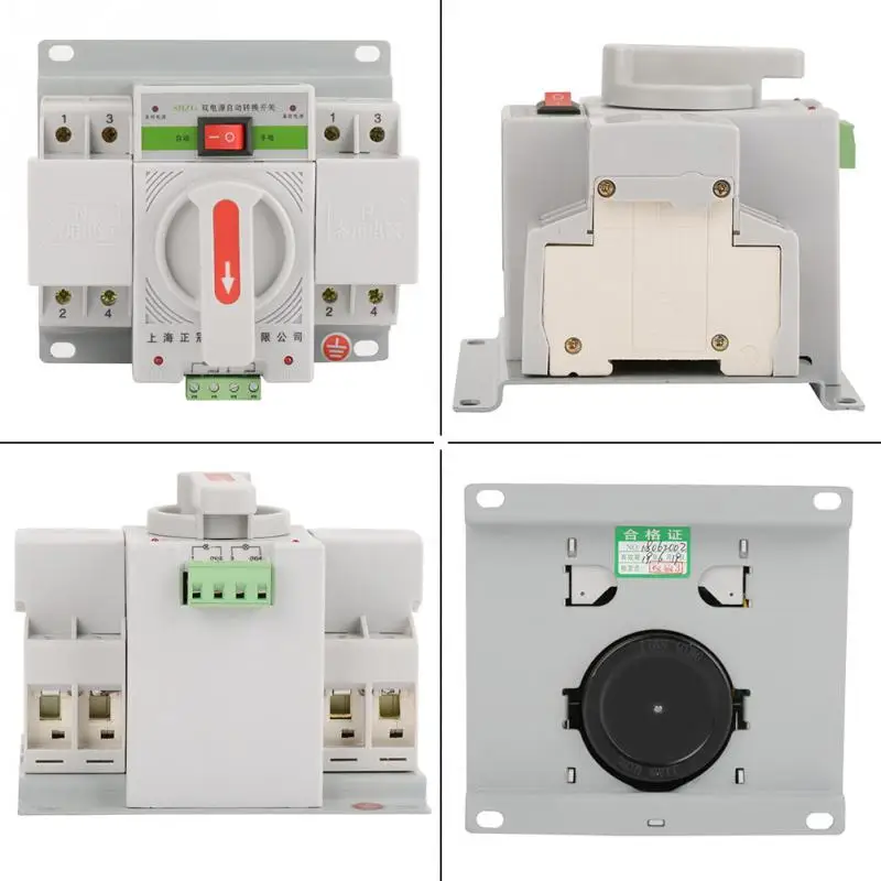 Переключатель передачи 2P 63A 220V MCB тип мини двойной мощности автоматический