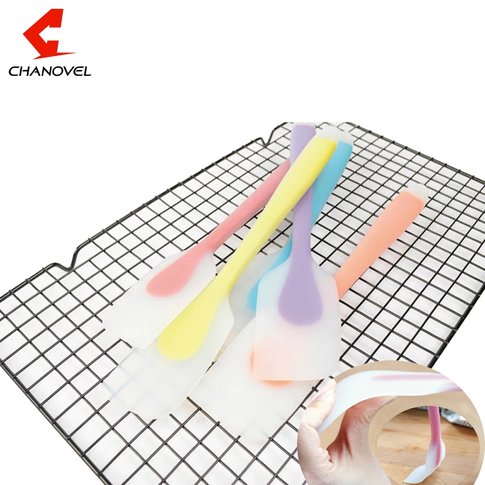 CHANOVEL Популярный силиконовый шпатель для сливочного крема торта скребок