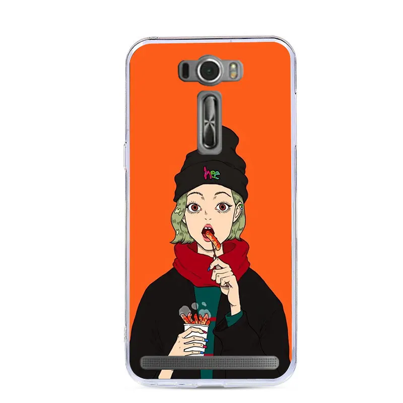Модный чехол для телефона J& R для Asus ZenFone 2 Laser ZE550KL ZE 550KL 550 ZE550 KL/ASUS_Z00LD силиконовый чехол с мультяшными животными - Цвет: 61