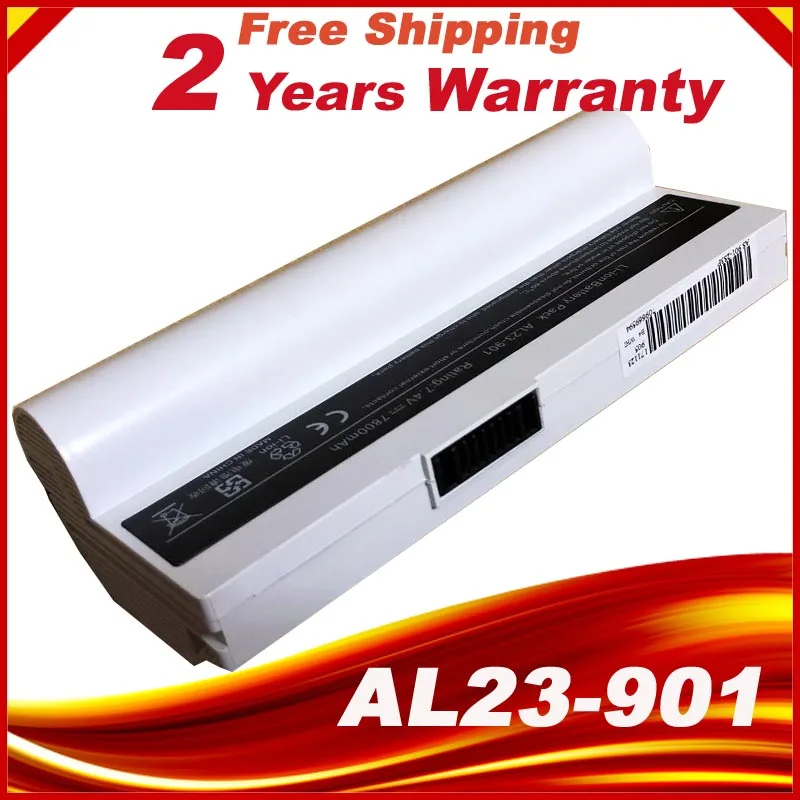 6600 мАч белый Аккумулятор для ноутбука Asus Eee PC EPC 901 904HD 1000H 1000 1000HD 870AAQ159571 AL23-901 AL24-1000