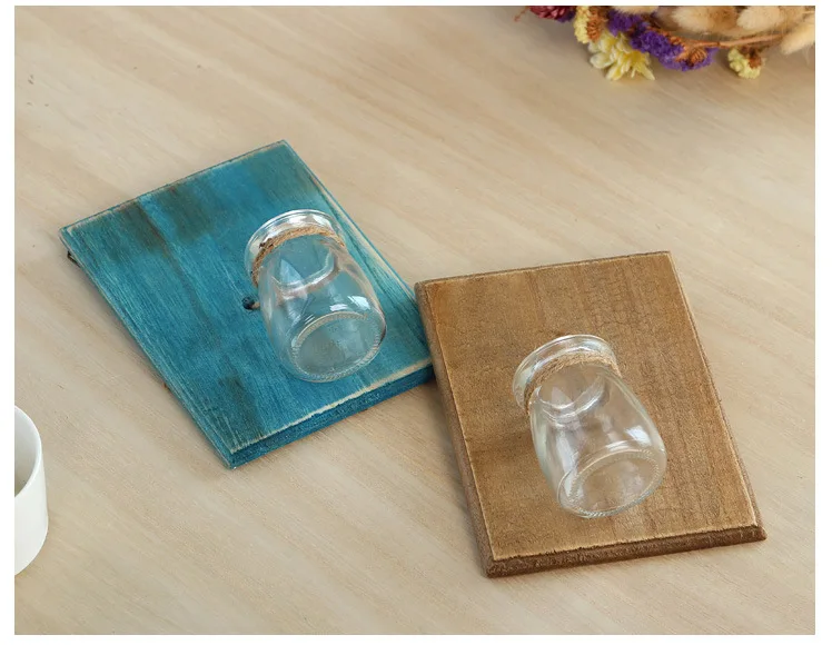 Деревянный цветочный горшок для садового растения пластиковый держатель