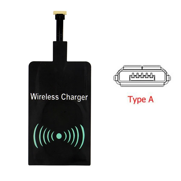 receiver Type A Qi беспроводной зарядный комплект передатчик зарядное устройство адаптер приемник Pad катушка тип-c Micro USB Комплект для iPhone LG Xiaomi huawei - Тип штекера: receiver Type A