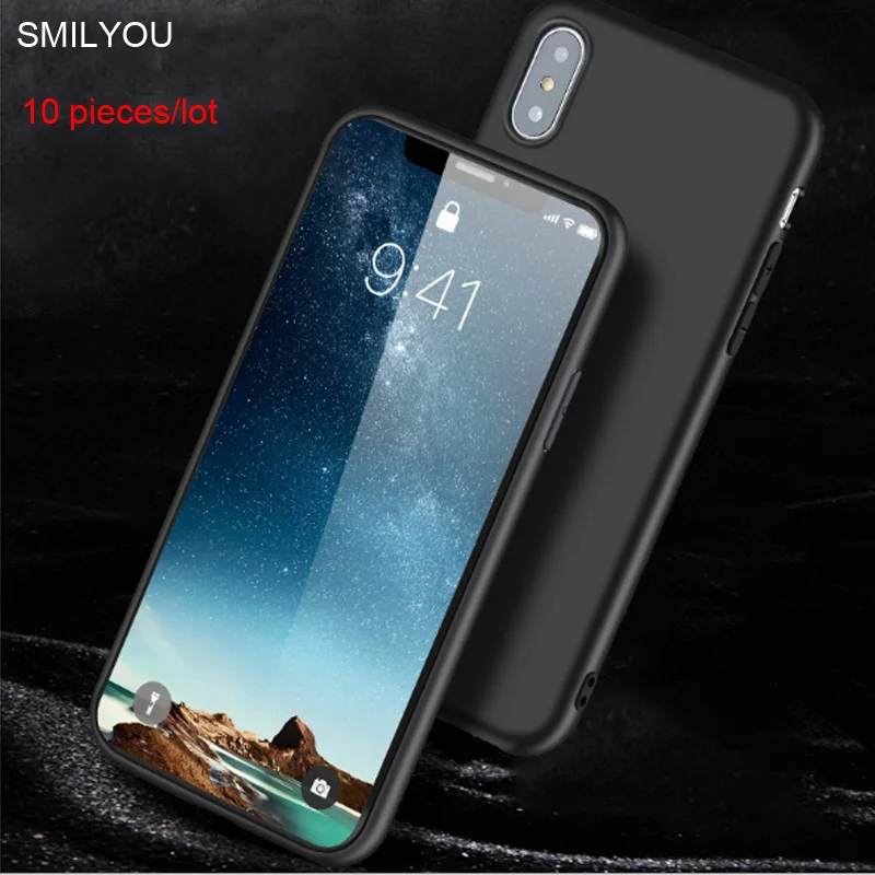 10 шт./лот карамельный цвет чехол для телефона iPhone 5 5S 5E 6 6S 7 8 X XR XS Max Твердые ТПУ